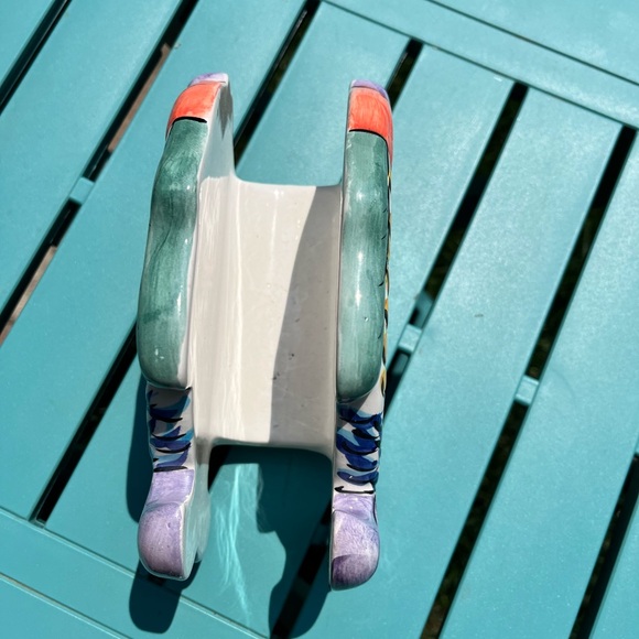 Colorful Ceramic Fish Napkin Holder - Picture 2 of 3